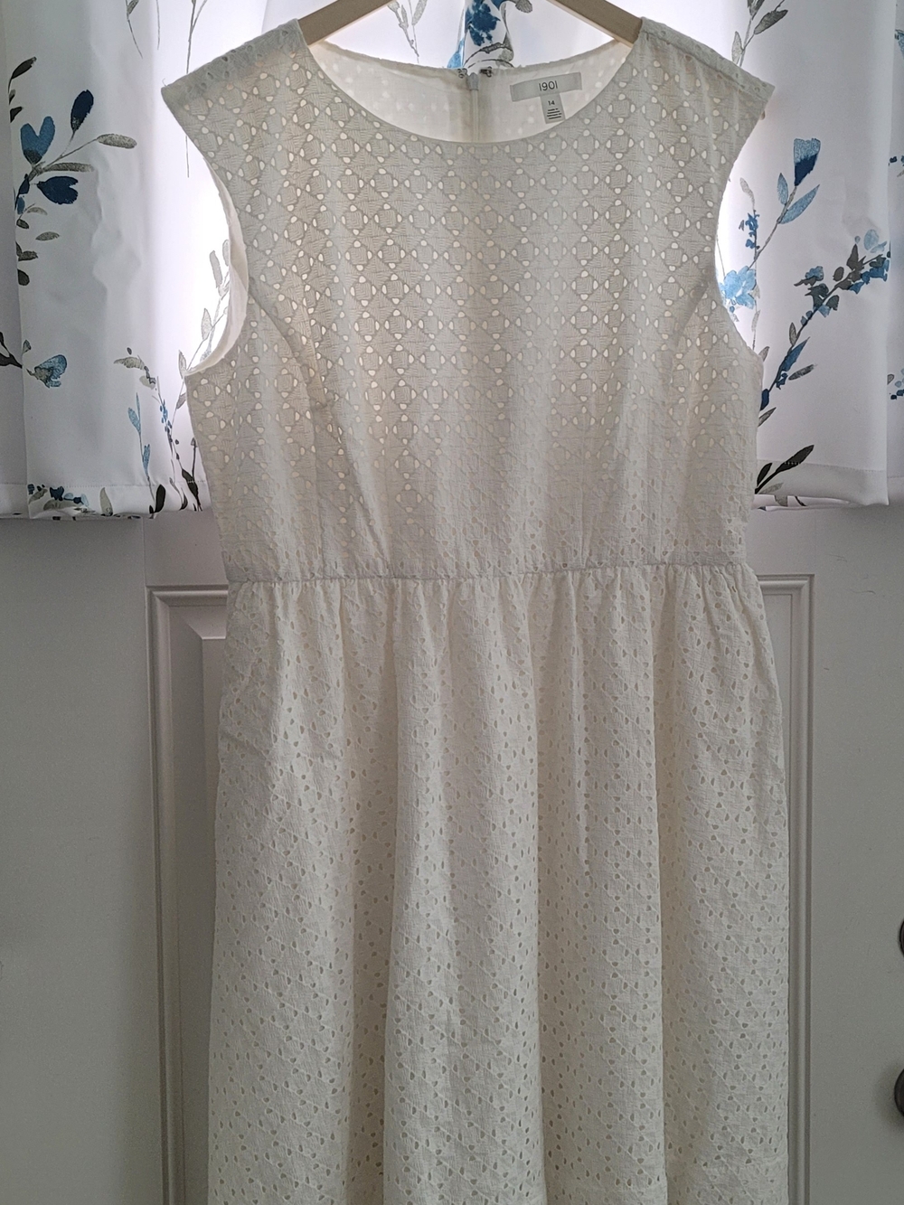 Women's White Eyelet Summer Dress